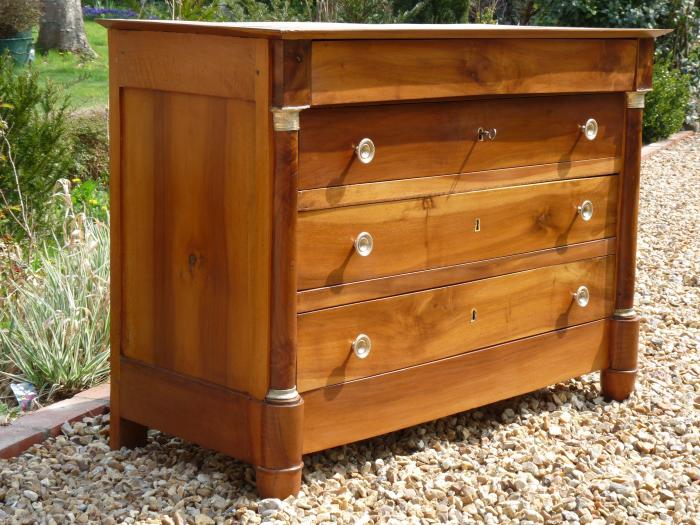 Commode Empire en noyer