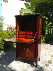 restauration Petit secretaire marquetté époque Louis XVI