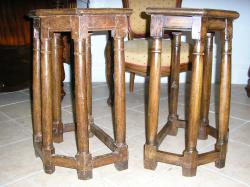 Copie Tabouret de chantre en chêne ancien