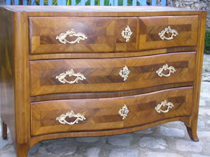 restauration Commode en noyer