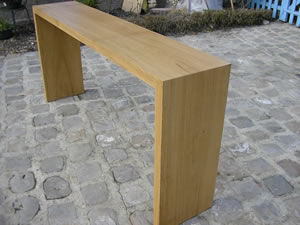 Création Console en chêne